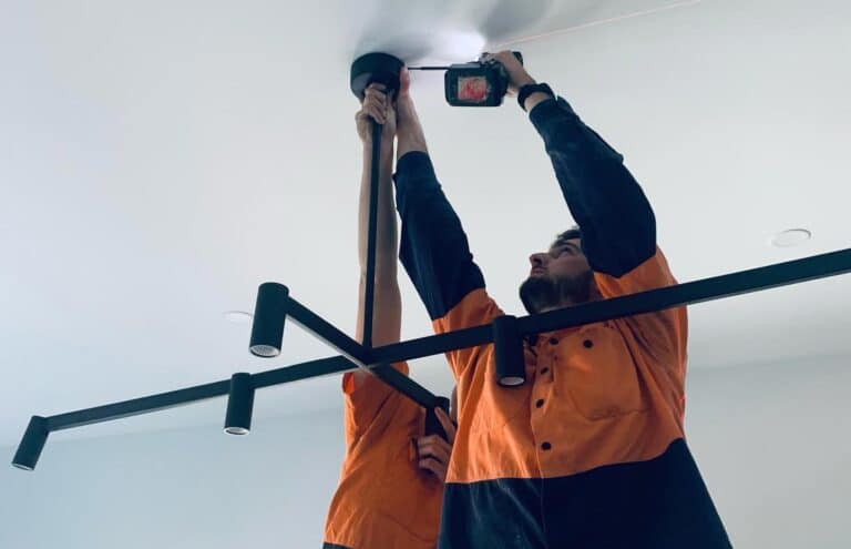 Electricians Installing Lighting